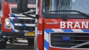 Forse brand bij woning in Rutten