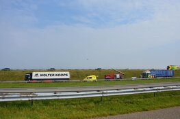 Ongeval met vrachtwagens op Afsluitdijk