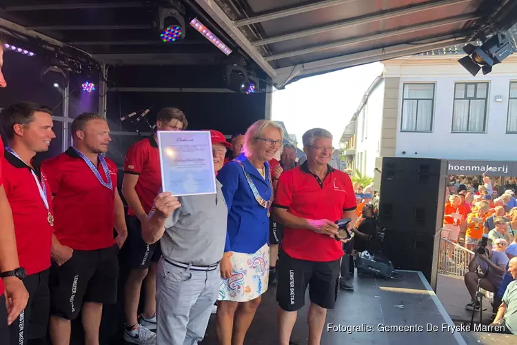 Erepenning De Fryske Marren voor Stichting Lemster Skûtsje