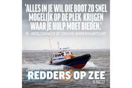 ‘Een hoogzwangere vrouw wordt gered van een zinkend binnevaartschip' in de KNRM podcastserie met Roelof Hemmen