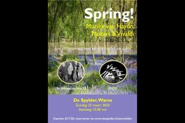 Concert in de Spylder te Warns, op zondag de 23 maart