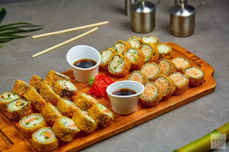 Sushi eten in Lemmer